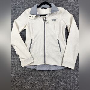 NORTH FACE Women's Calentito 2 Medium Softshell Jacket in White/Gray Sz Small